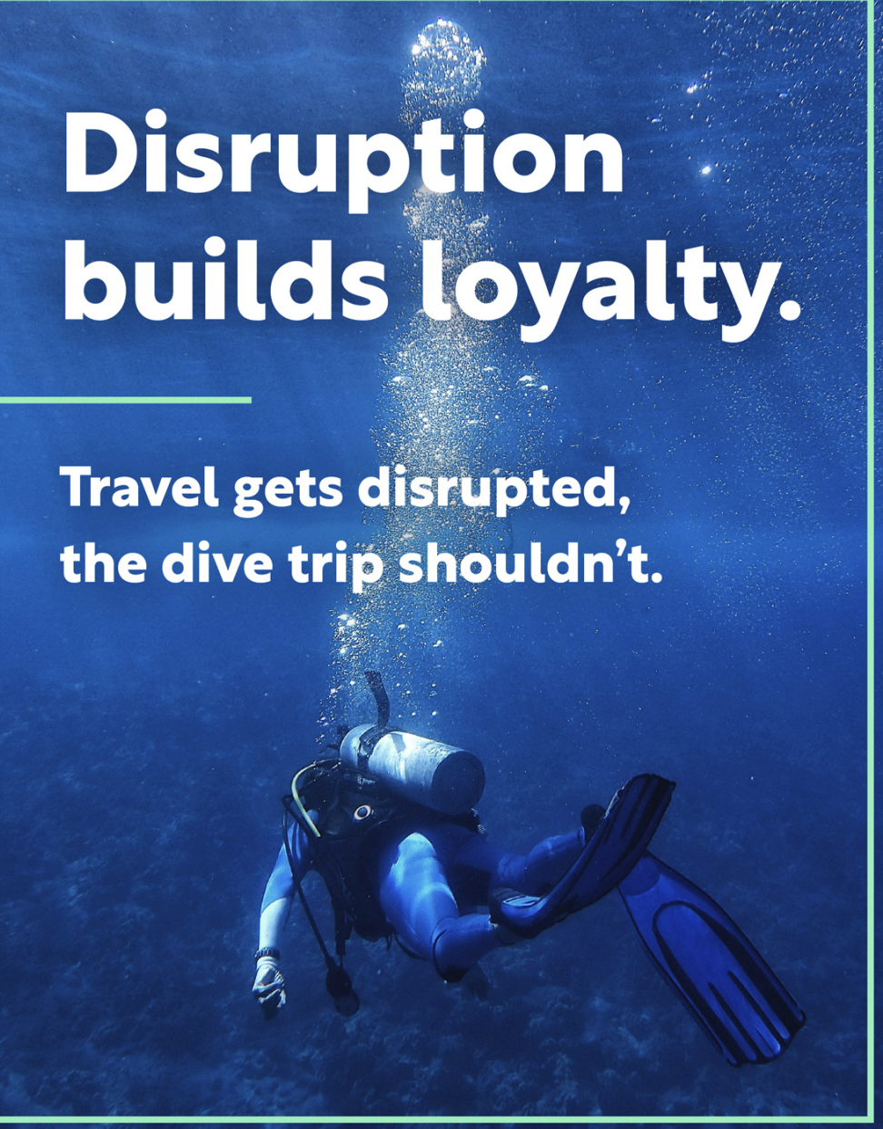 Foundever Travel — dive trip carousel ad