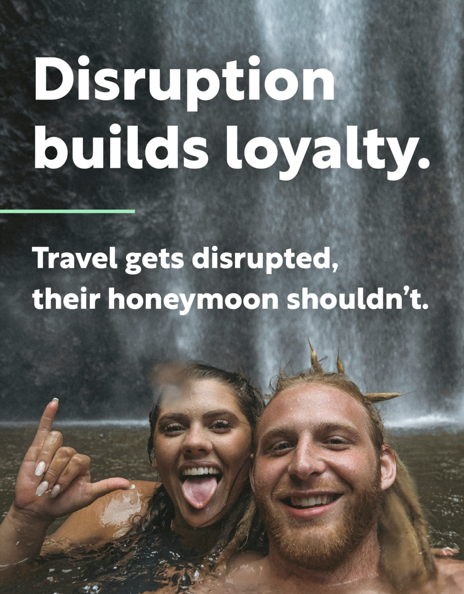 Foundever Travel — honeymoon carousel ad